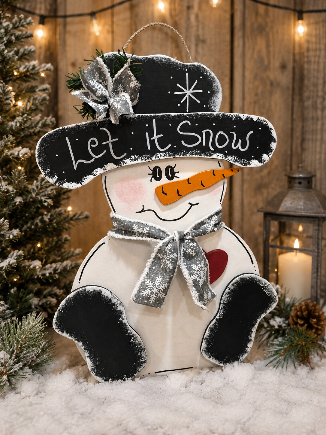 Snowman Door Hanger