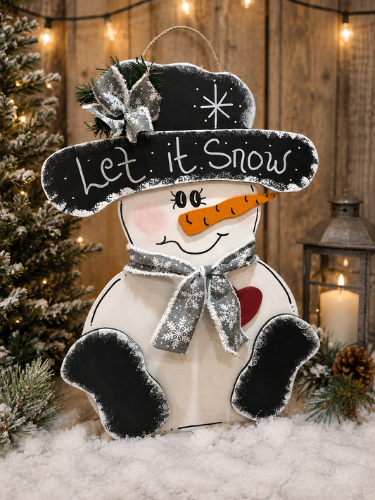 Snowman Door Hanger